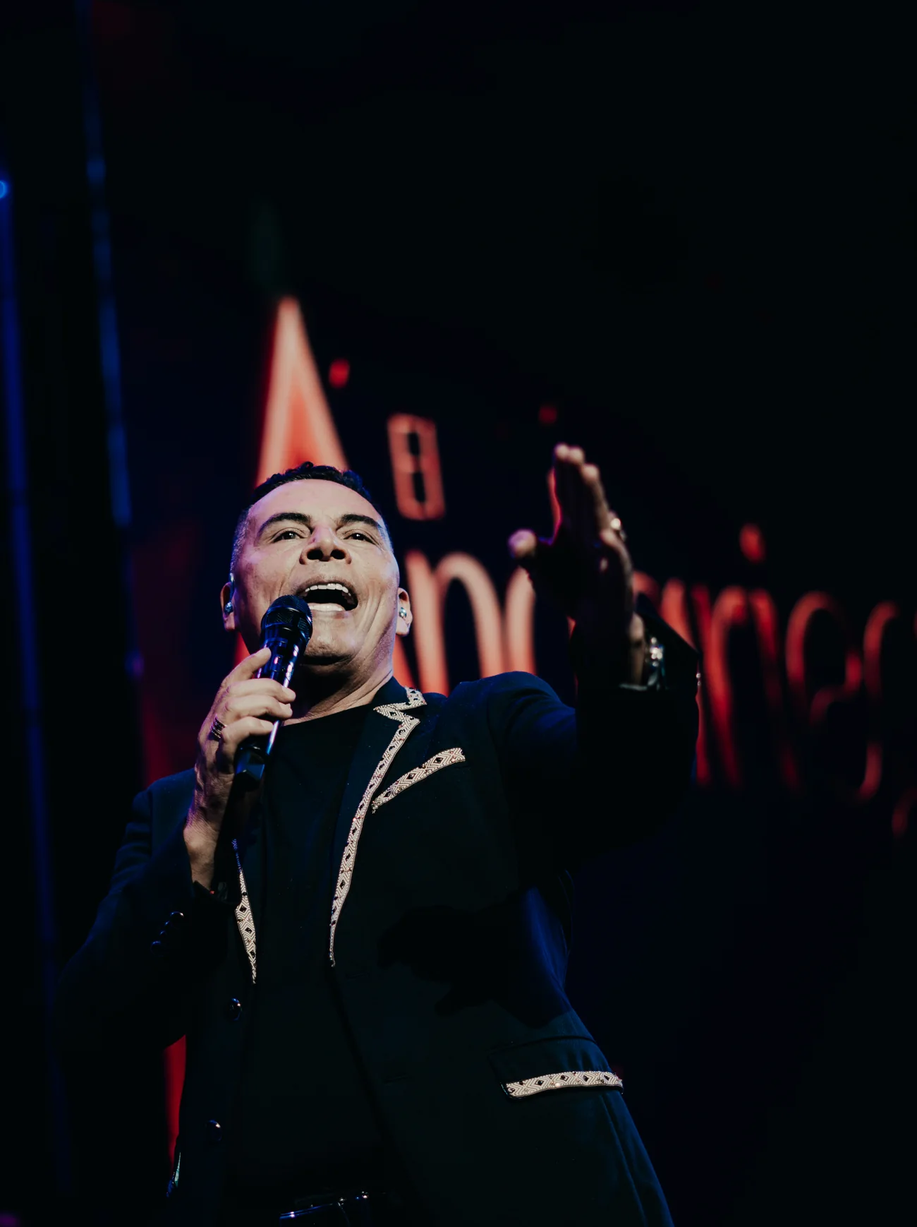 Juan Carlos Hurtado, El Andariego, en presentación en vivo